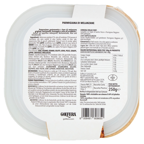 Golfera Ben Fatto Parmigiana di Melanzane 250 g